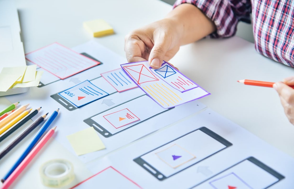 mobile app prototype sketch